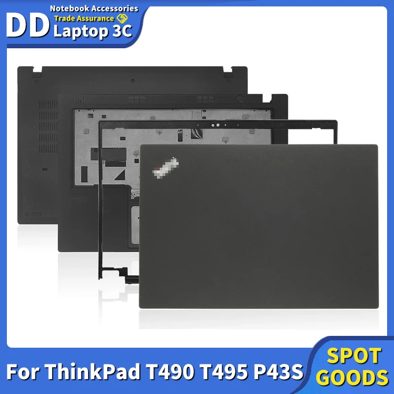 

Новинка, задняя крышка для ноутбука Lenovo Thinkpad T490 T495 P43S/Упор для рук, верхняя крышка/Нижняя крышка корпуса 02HK963 01YN936, черный