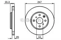 

986479239 for ten brake disc mirror P107 C1 1.0 1.4HDI AYGO (06/05) air cooling