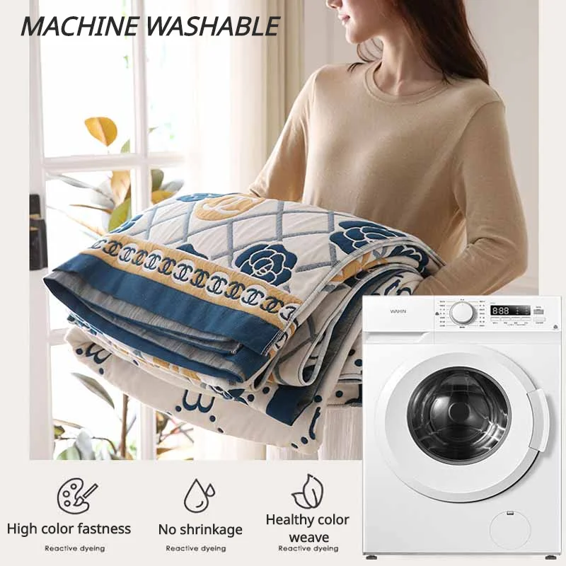 Утолщенное десять слоев марлевого полотенца одеяло хлопок лето-осень кровать