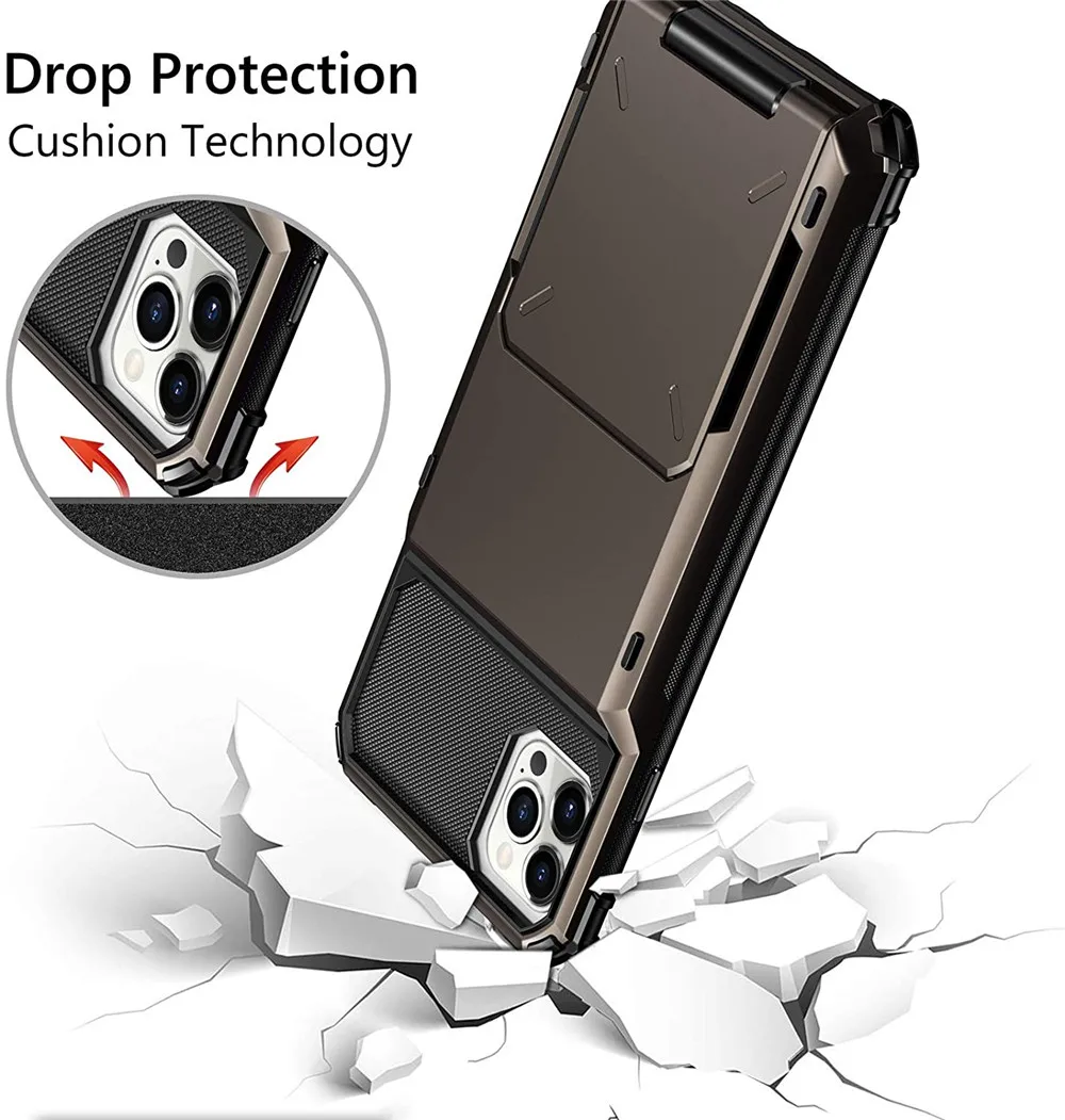 Чехол-книжка с отделением для карт iPhone 13 12 11 Pro Max