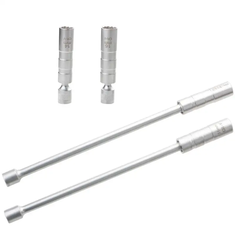 

16/14mm Point Remover Wrench Spark Plug Socket Tool 12Angle Thin Wall 3/8" Drive