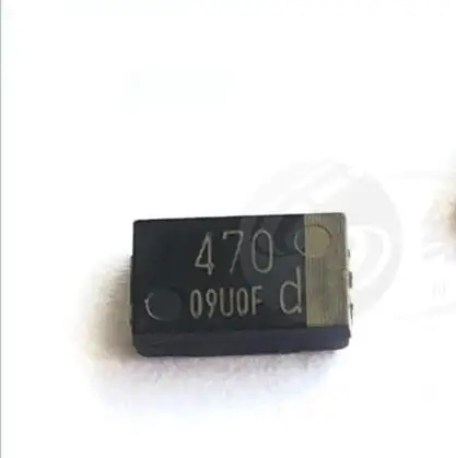 50-500pcs Tantalum chip capacitor 470D 470UF 2V D thin seed 7343 polymer Replace OE907