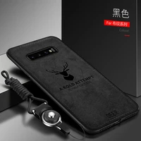 for samsung galaxy s10 s9 s8 plus s10e case soft siliconehard fabric deer slim protect back cover case for samsung s7 s6 edge