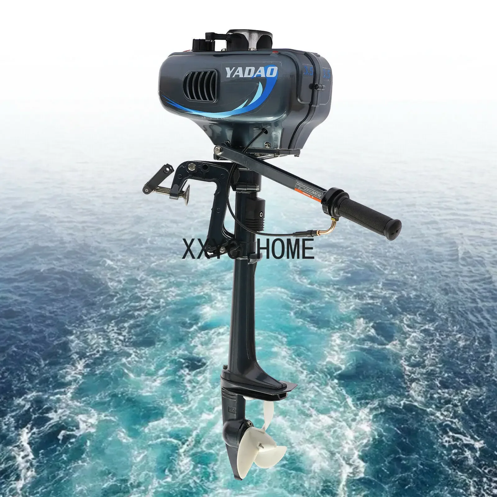 Серый лодочный подвесной мотор л.с. 49 куб. См с коротким валом 2-тактный бензиновый