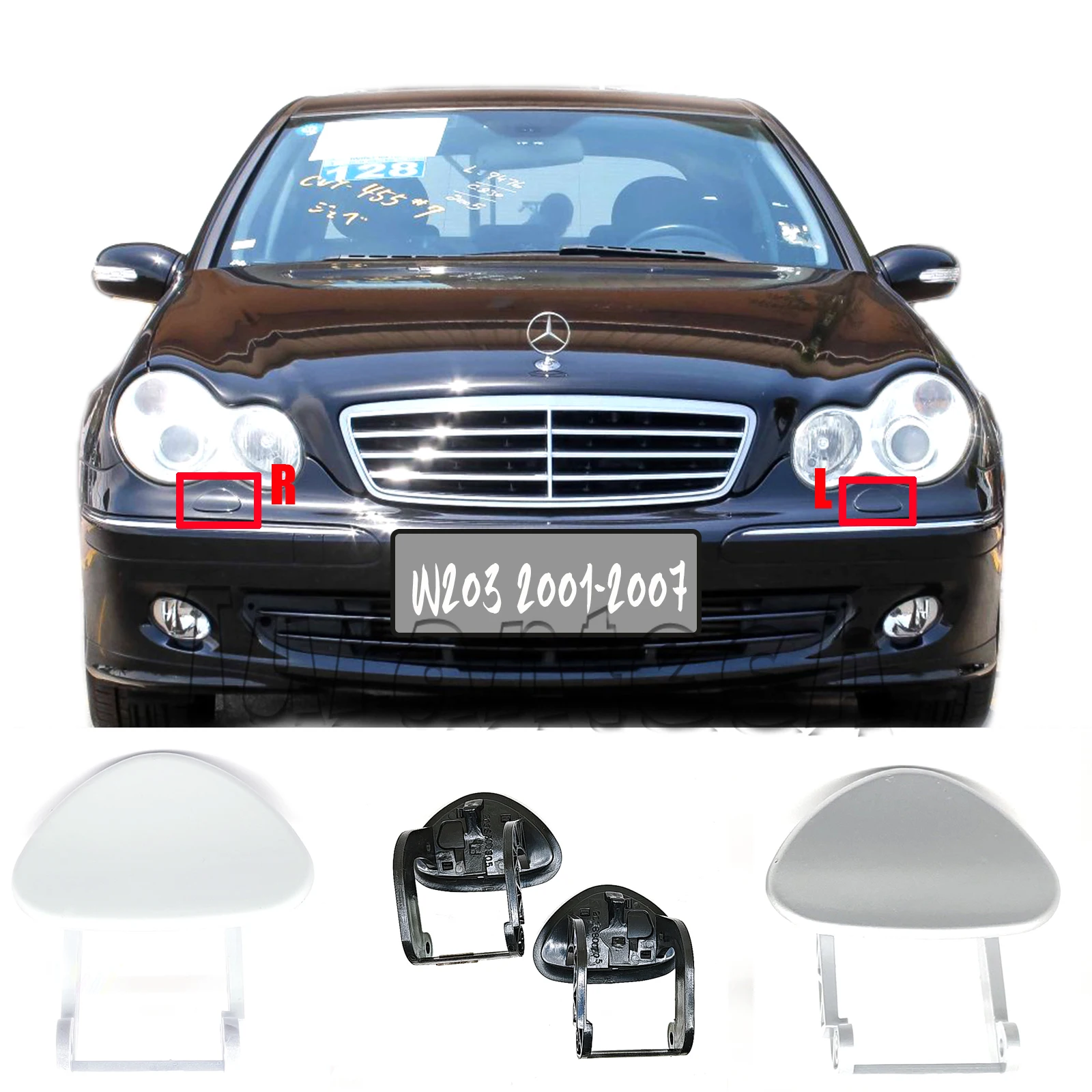 Фонарь с распылителем Mercedes Benz C class W203 C180 C200 C220 C240 C280 C320 C350 C32