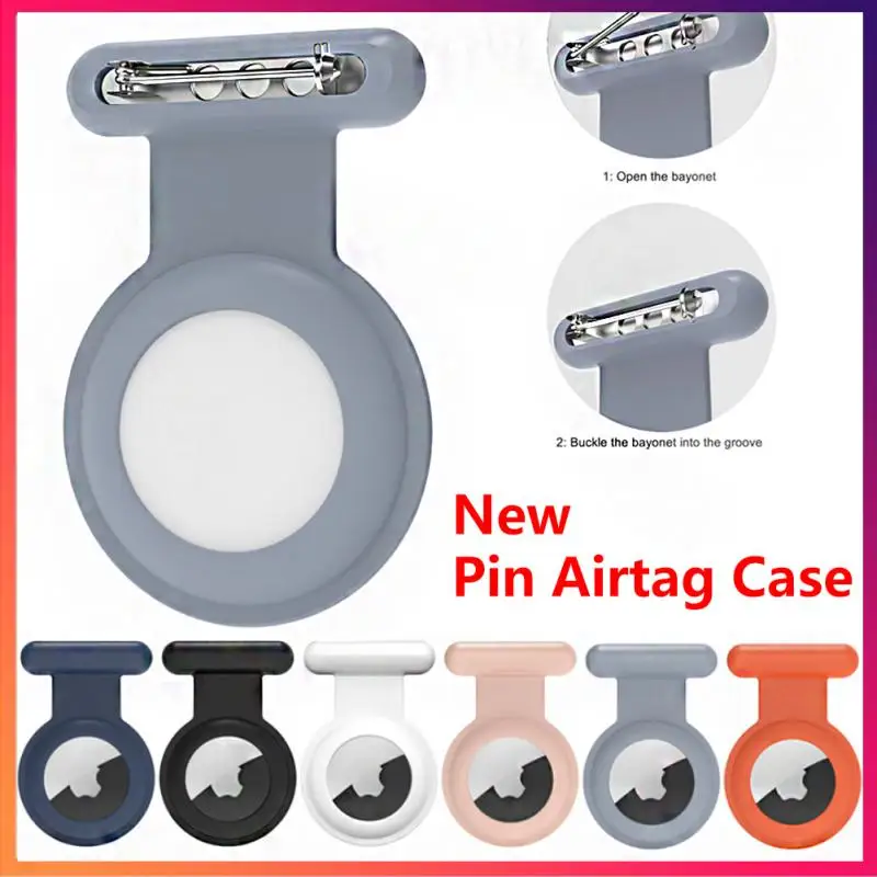

New Pin Airtag Case Silicone Pin Beschermhoes Voor Apple Case For Apple Airtags Silicone Protective Shell Accessorie Sleeve
