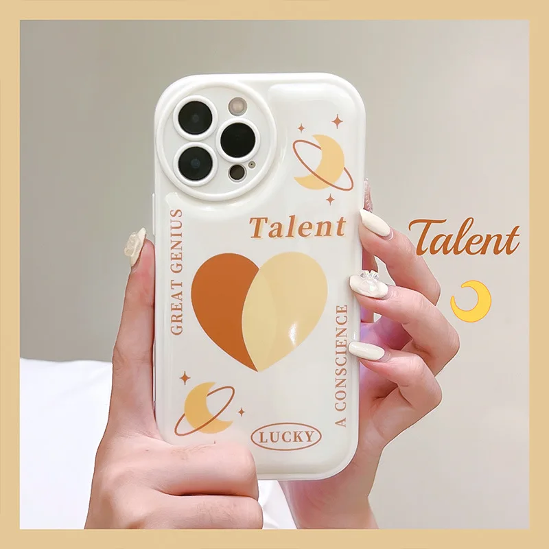 

Love Fashion Colour Iphone12 Pro 13 X 11 XR 7/8 Plus Following From Air Cushion Package TPU Case