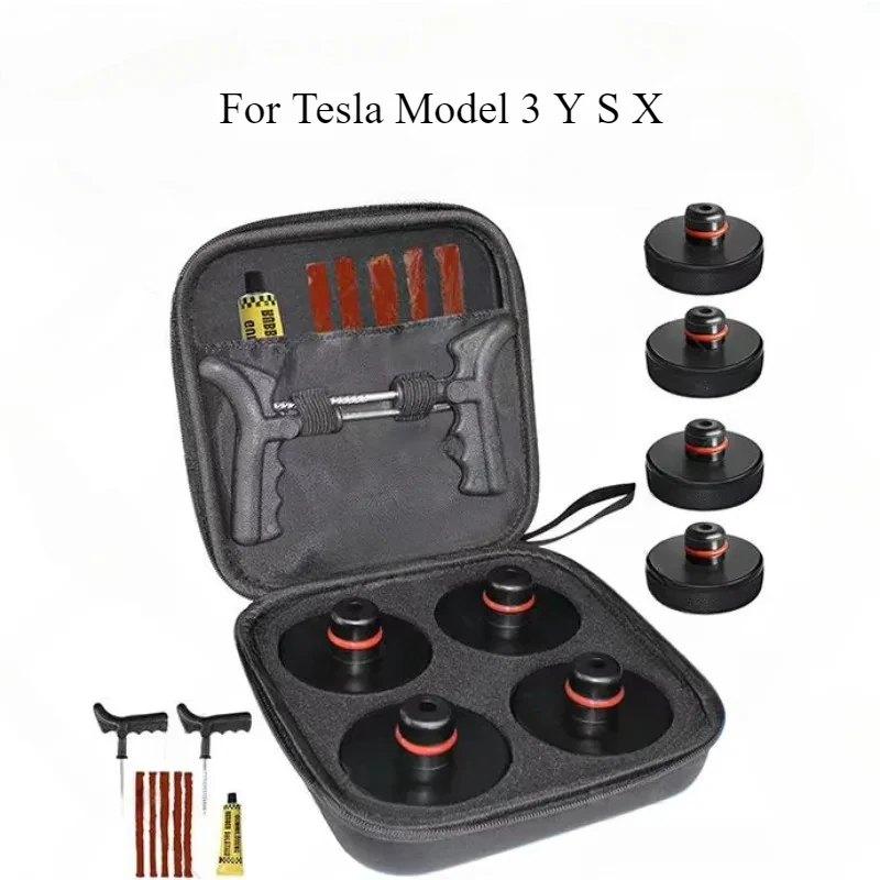 Для Tesla Model 3YSX3+ 2016-2024 Jack Pad Резиновые подушечки Подъемный адаптер Инструмент Корпус точки подъема Поддержка автомобильных аксессуаров (art.: 3920ca366bd03) - 3920ca366bd03