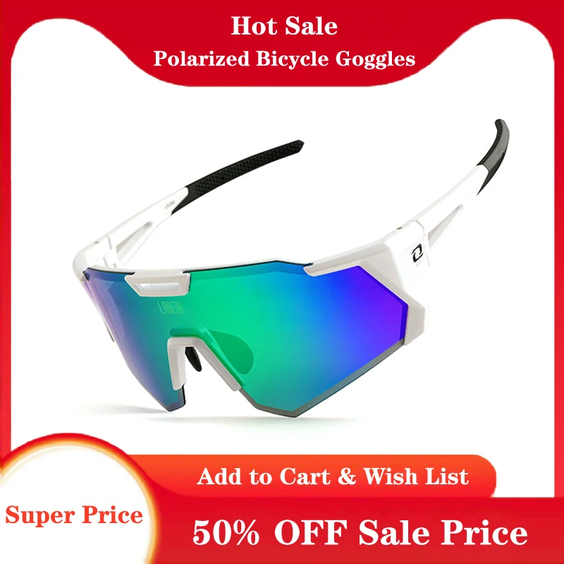 

LAMEDA Cycling Glasses Polarized Windproof Bicycle Goggles Men's and Women's Mountain Bicycle Goggles Cycling Road Bike Glasses