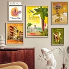 Los Angeles Art California, винтажный постер для путешествий, настенный постер с принтом для гостиной, домашний декор