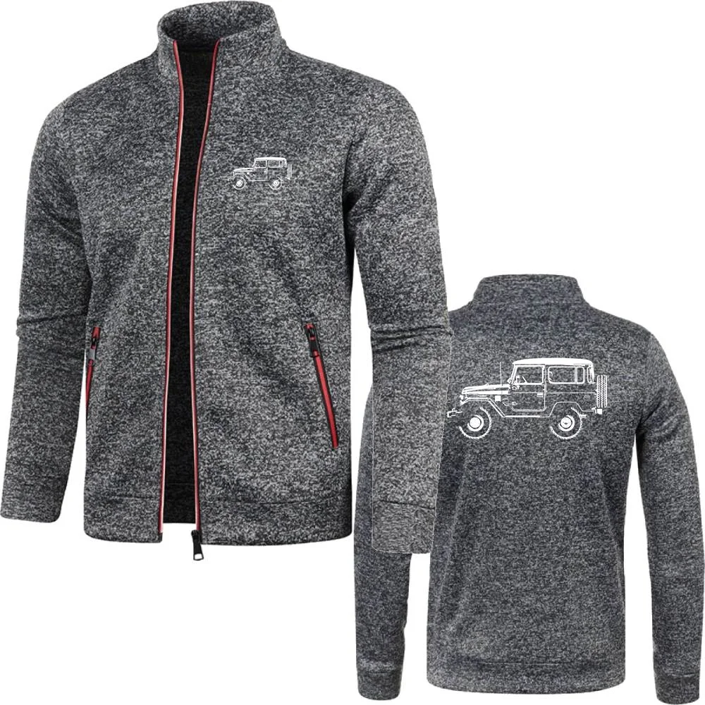 Мужские свитшоты куртки на молнии флисовый спортивный костюм Land Cruiser приключения