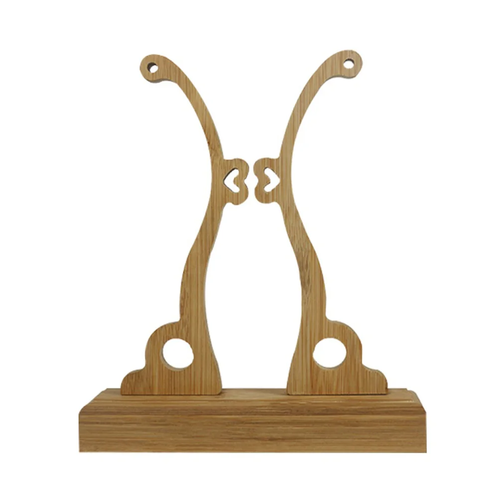 

Fan Holder Display Stand Base Rack Chinese Style Round Folding Sturdy Hand Easels Handy Wooden Japanese Racks Tea Decor Wood