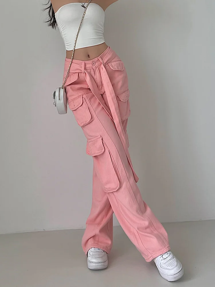 

Женские повседневные Комбинезоны с широкими штанинами, с несколькими карманами