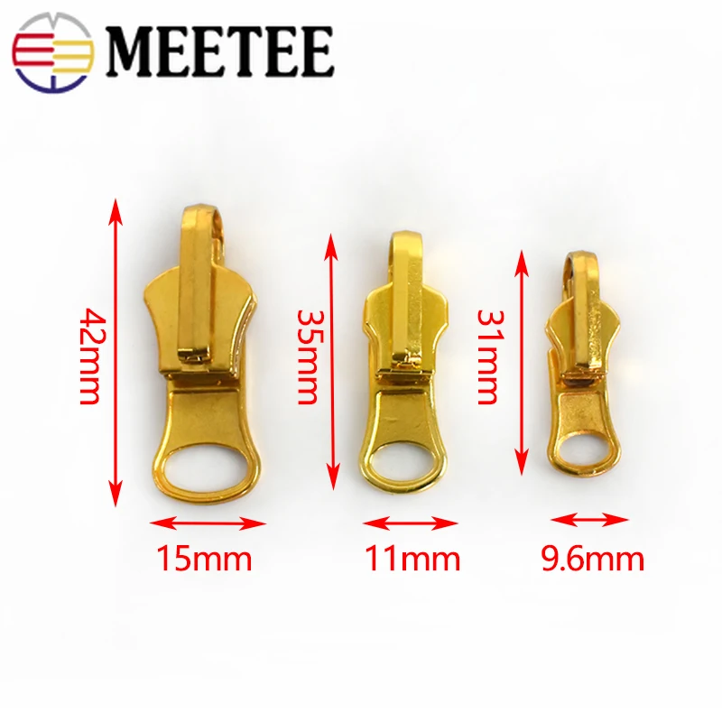 Meetee 5 шт. 3 #5 #8 # двусторонние поворотные слайдеры на молнии для нейлоновой