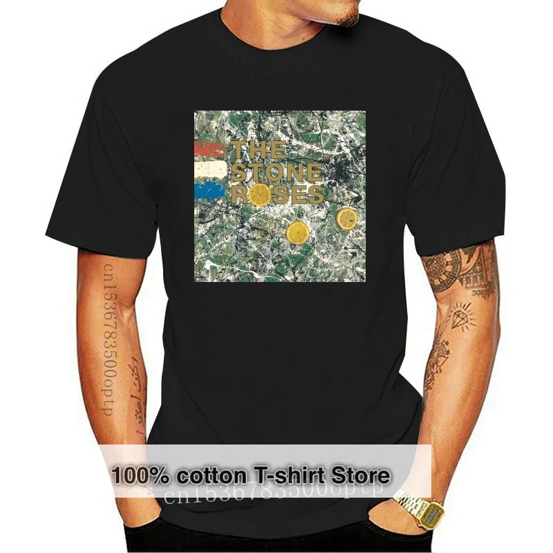 

New The Stone Roses OFFICIAL Original Album Cover T-Shirt Band Madchester Indie 13D