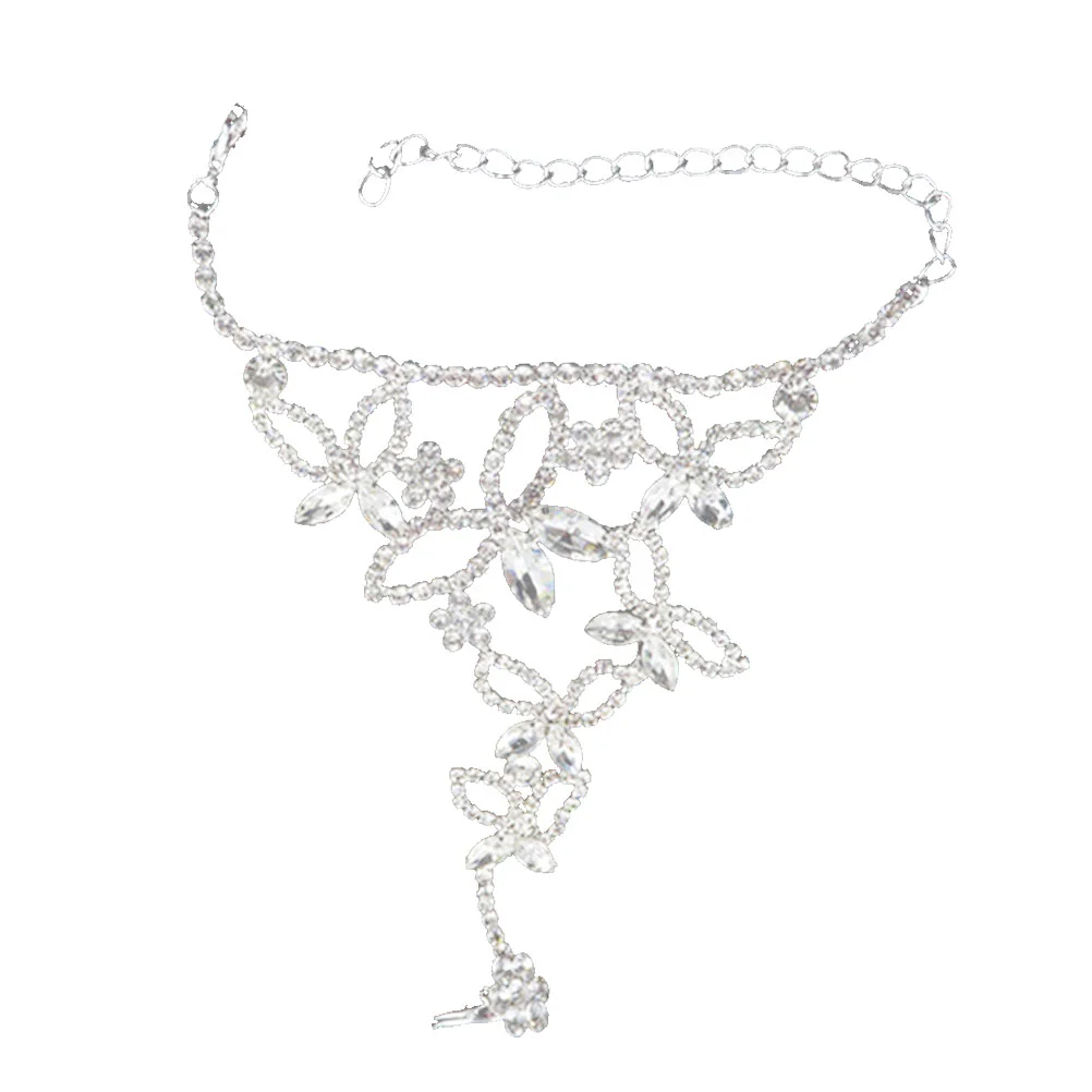 

Latin Dancing Crystal Hand Chain Luxury Crystal Bracelet Wedding Jewelry Accessories