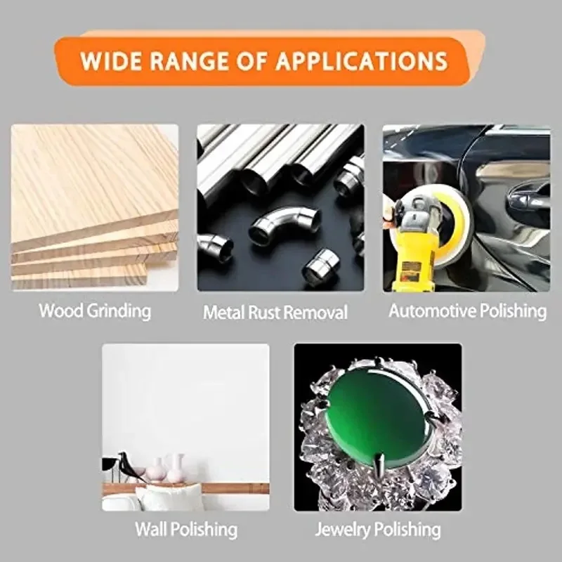 50 шт. 5 дюймов 8 отверстий крючок и петля шлифовальные диски наждачная бумага 60 120