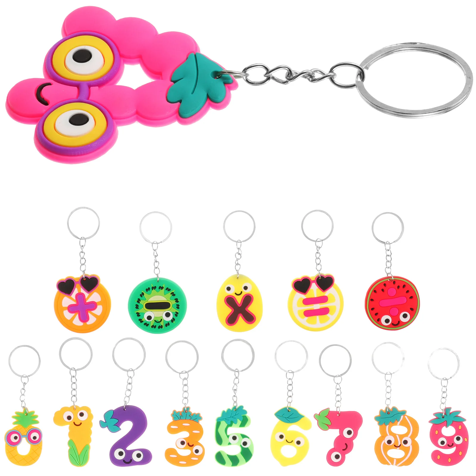 

Fruit Keychain Decorative Ring Lovely Fruits Car Keychains Pendant Bag Hanging Decors