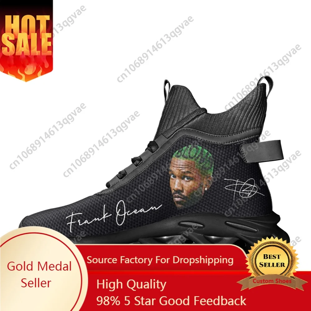 Фрэнк Американский певец Ocean Blond Высокие кроссовки на плоской подошве Мужские