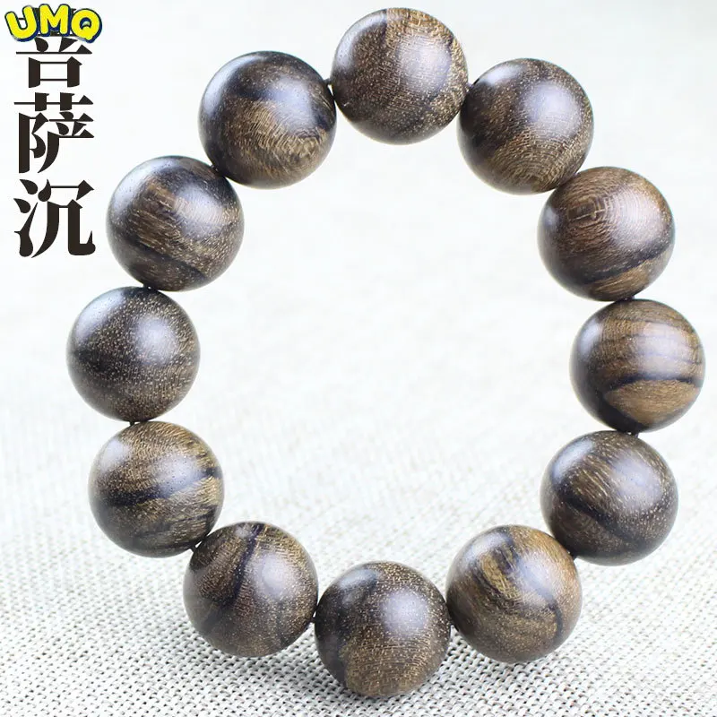 

Индонезийский агарический ручной шнурок Бодхисаттва шахматы Нан агарический Тигр пятно высокое масло старый материал 2,0 Будда бисер живое вещание