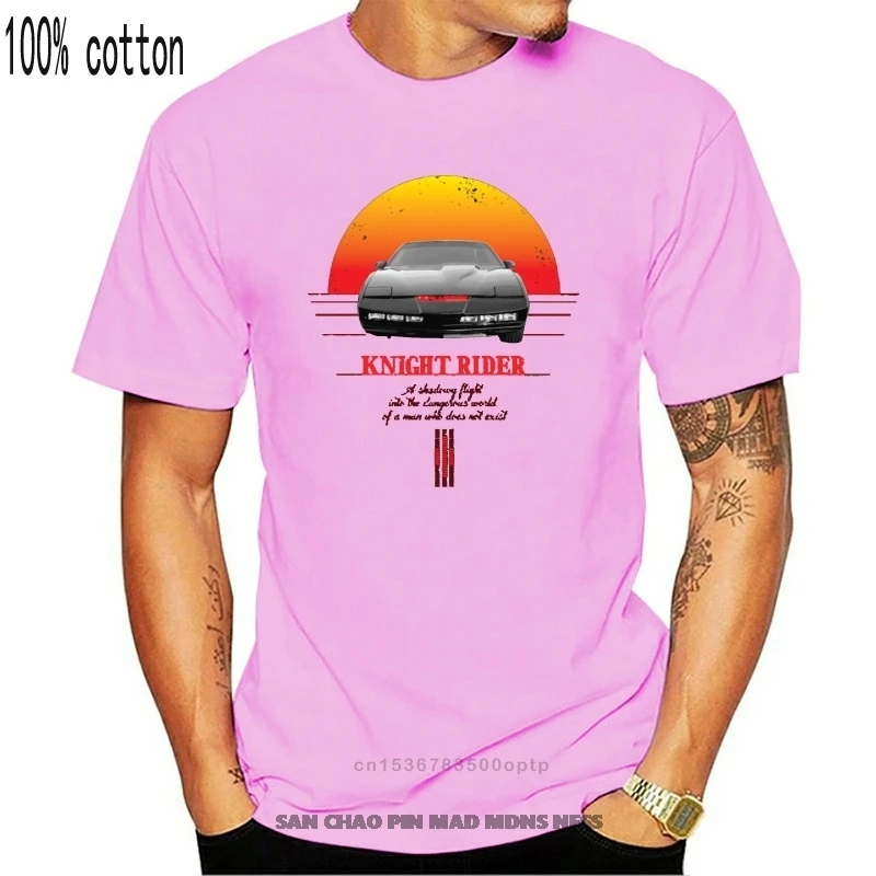 

Knight Rider Organic Car T Shirt Casual Anti-Wrinkle Create Kawaii Crew Neck Letters Spring Autumn Tee Shirt