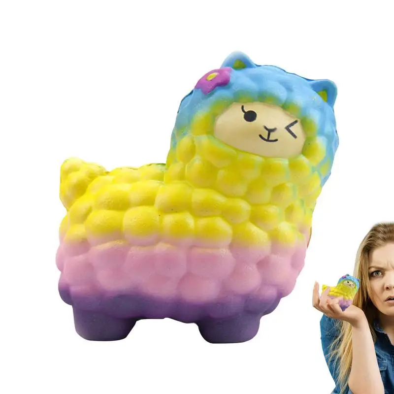 

Alpaca Stress Relief Squeeze Toy Creative Sheep Sensory Toys Collection Slow Rising Decompression Toy For Kids Birthday Gifts