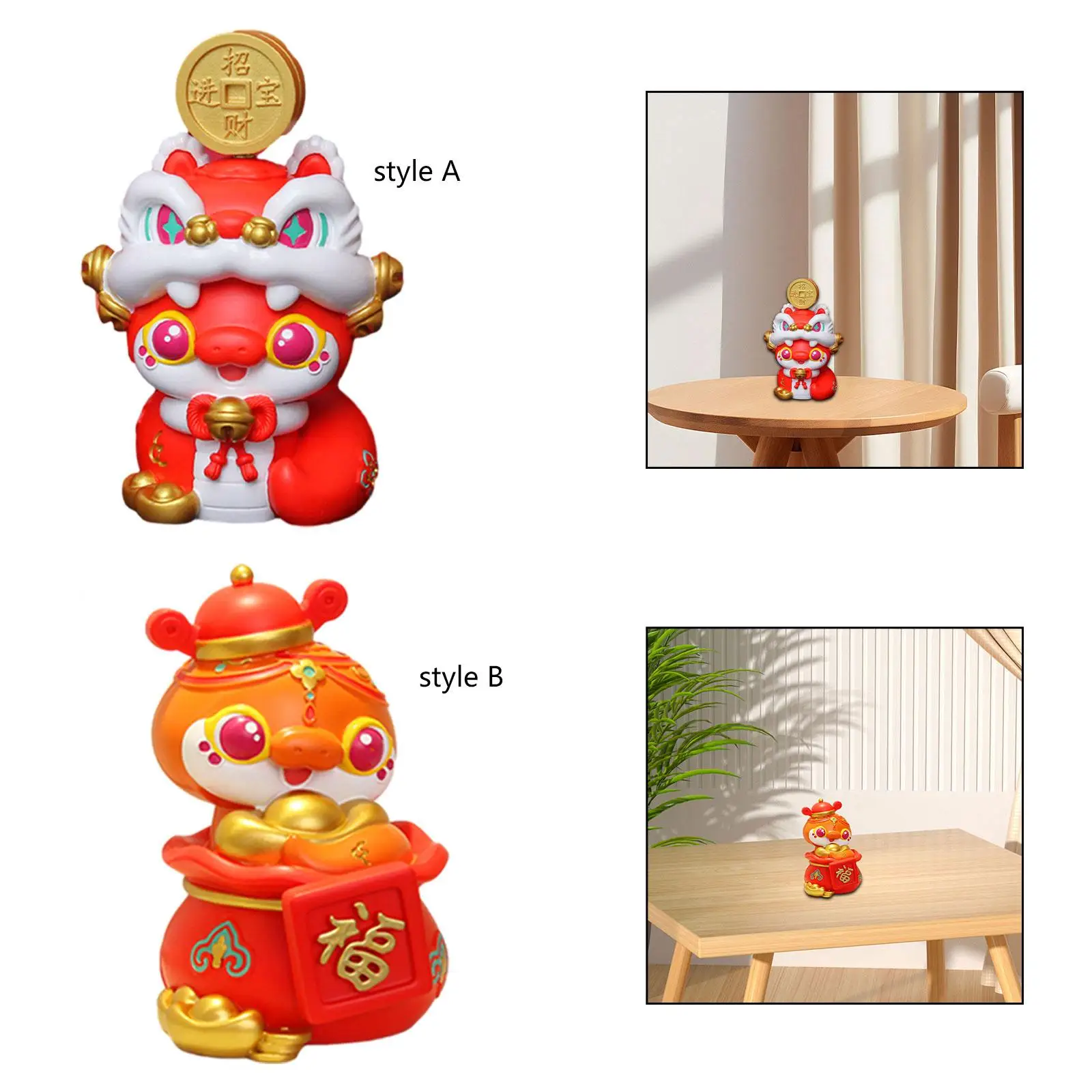 Монета Money Bank Фигурка из смолы Гостиная животного Змея Копилка