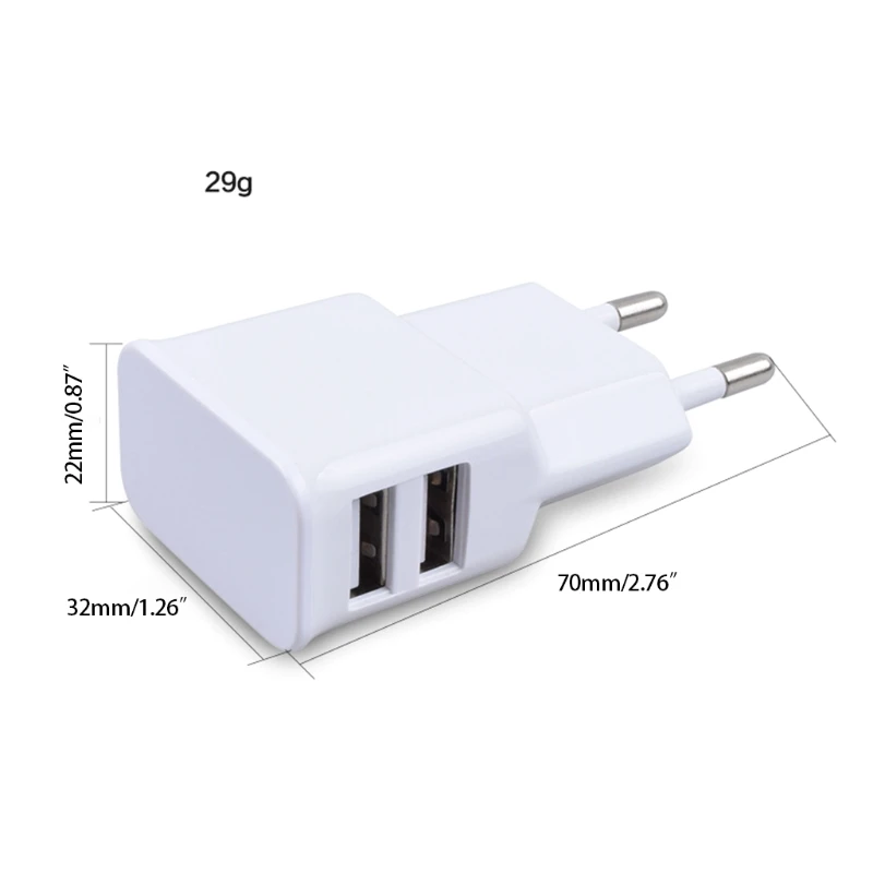 USB Wall Charger Cube Charger 2 Port Charging Box 5V/2A Home Travel Charger Plug USB Power Adapter Charging Station Base images - 6