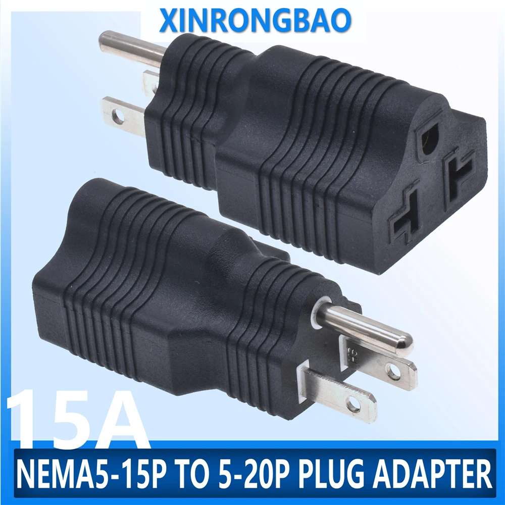 

nema 5-15p to nema 5-15/20r plug adapter 5-15P to 6-15P,5-15P to 6-20P, 4 in 1 AC Power Adapter 15A to 20A power plug converter