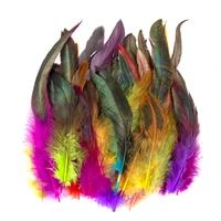 natural roosterchicken feathers 13 18cm for diy jewelry making decoration carnival wedding accessories plumes crafts wholesale
