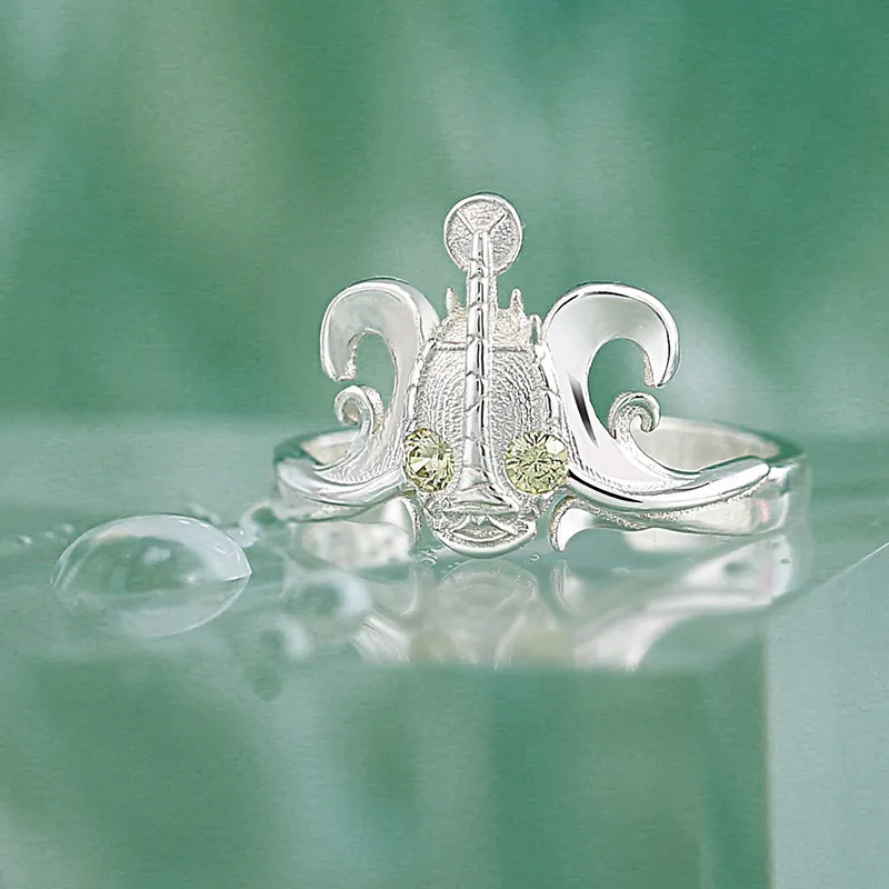 JoJos Bizarre Adventure Stone Ocean Foo Fighters F.F. Кольцо в стиле аниме из стерлингового серебра 925