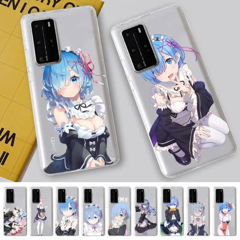 RE ZERO Ram Rem аниме чехол для телефона Samsung S20 ULTRA S30 Redmi 8 Xiaomi Note10 Huawei Y6 Y5 - купить по