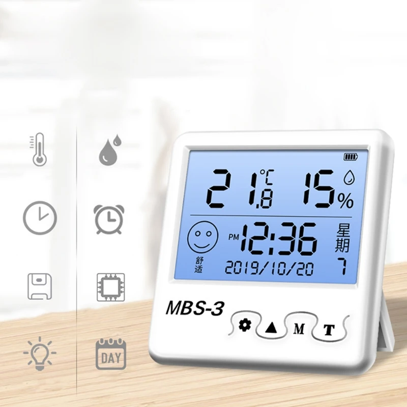 

Цифровая метеостанция с термометром, гигрометром и настенным креплением