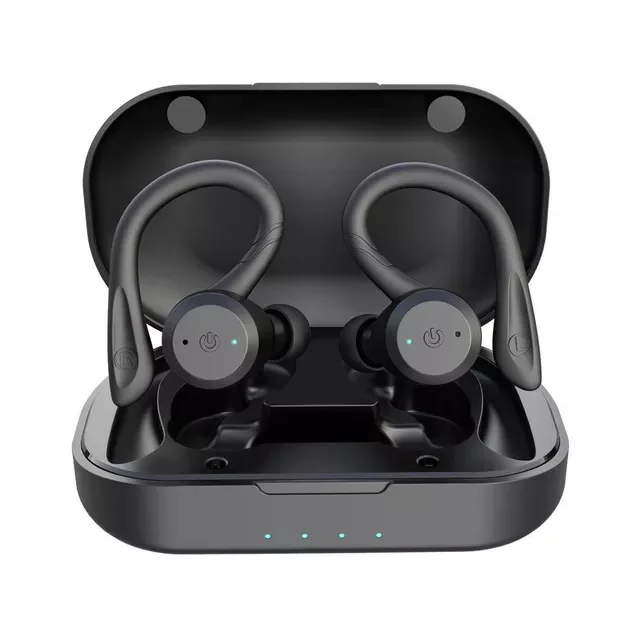 

Hours Play time Life Waterproof Bluetooth Earphone Dual Wear Style Sport Wireless Headset TWS Ipx7 Earbuds Stereo