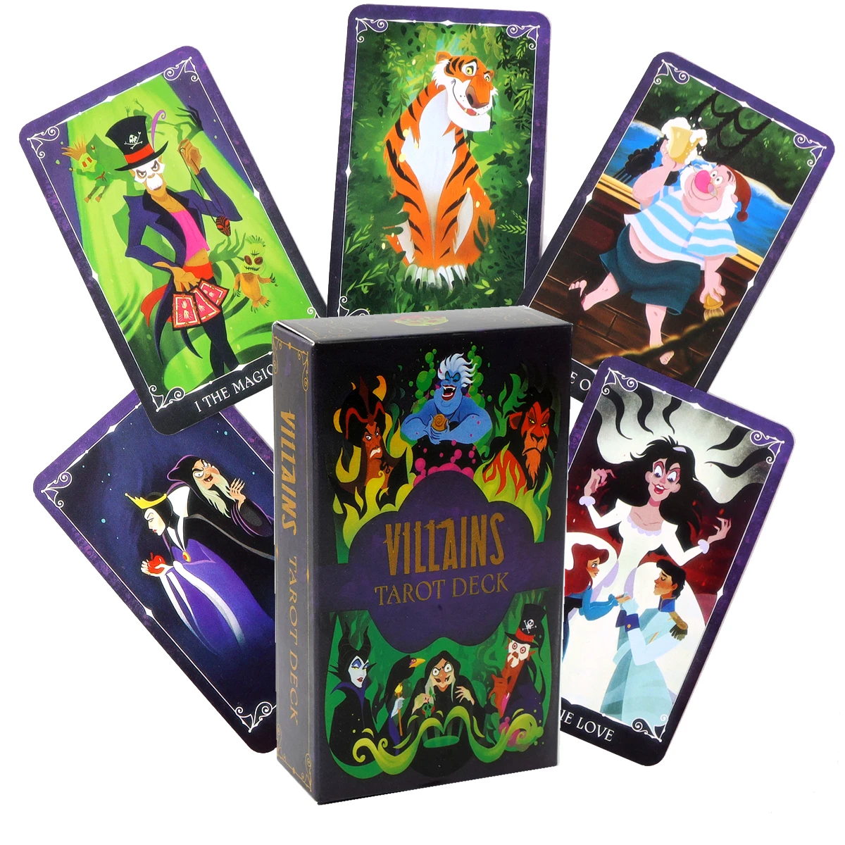 

Villains Tarot Decks High Quality Divination Board Games Party Entertainment Games Occult Card Game Mysterious Divination Tarot