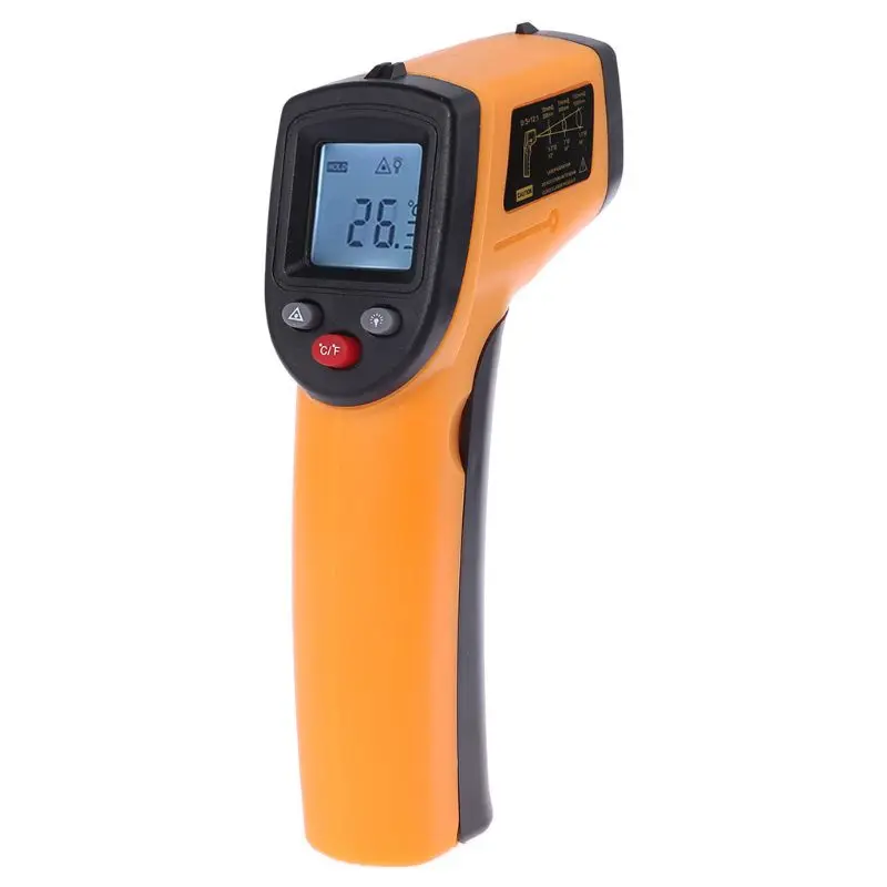 

Digital Thermometer GM320 Temperature Practical Non-Contact Pyrometer 50~380 Degree Celsius for w/ LCD Disp