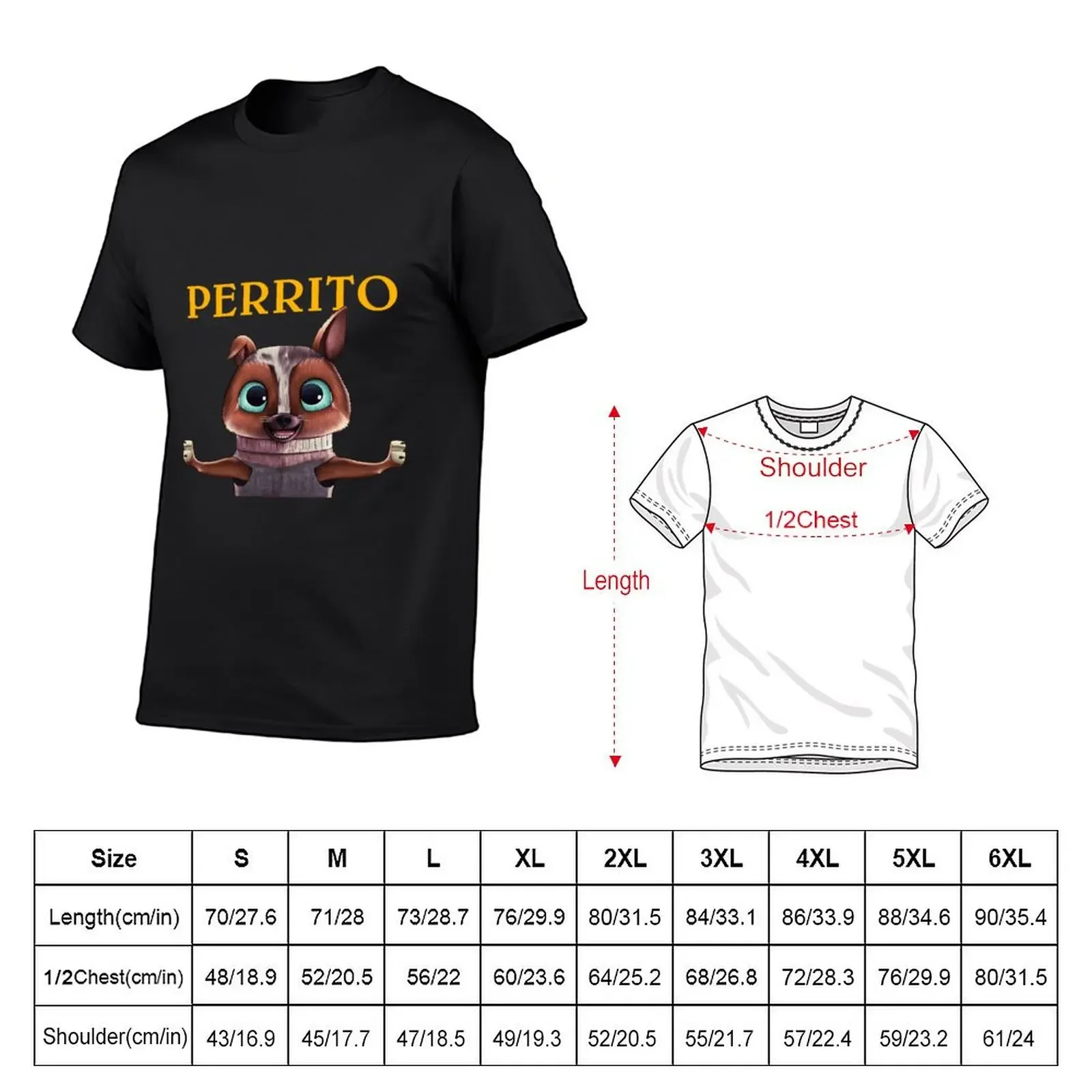Футболка Perrito From Puss in Boots блузка с графикой аниме-фигурки таможенный дизайн