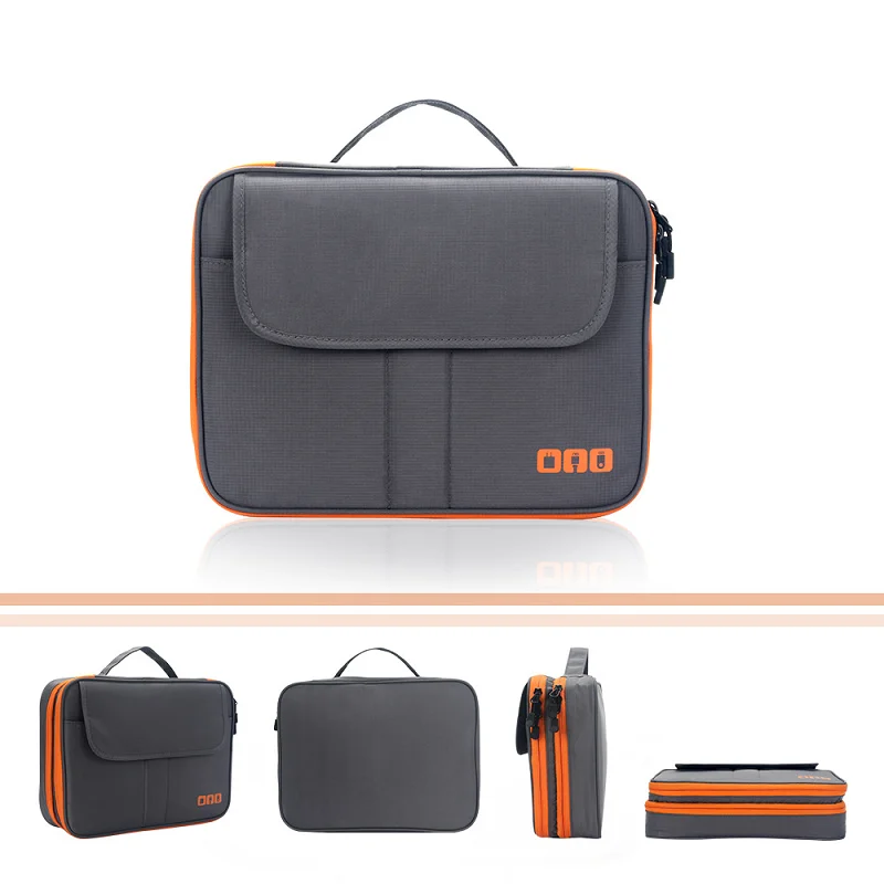 

Portable Storage Bag Cable Digital Organizer USB Gadget Wires Charger Power Battery Waterproof Storage Pouch Zipper Accessories