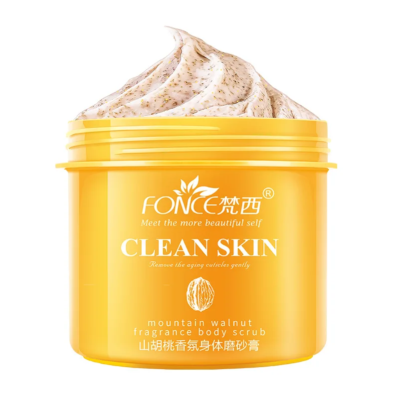 

Fonce Hickory fragrance body scrub skin nicotinamide clean remove softening exfoliating cream