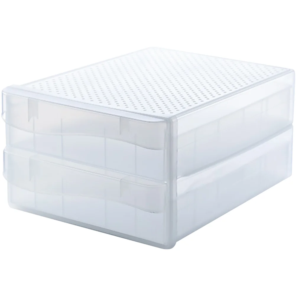 

2pcs Drawer Egg Storage Boxes Countertop Egg Holder Chicken Duck Egg Organizers