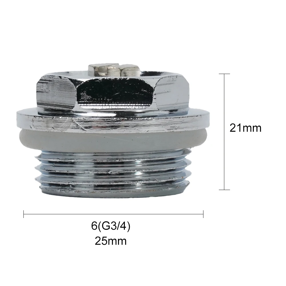 

Home Blanking Plug Central Heating Plug Valve AIR Vent Air Bleeder Blank Cap Brass G1/2inch G1inch G3/4inch Manual Radiator