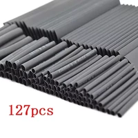 127164pcs thermoresistant tube kit shrinking wrapping assorted polyolefin insulation sleeving heat shrink butt wire cable 21