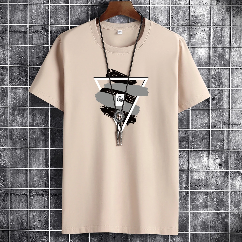 

2022 Summer NEW Letter Printing 100% Cotton Men T Shirt Hip-Hop Cotton T-shirt O-neck Male Causal Tshirts Fashion Loose Tee