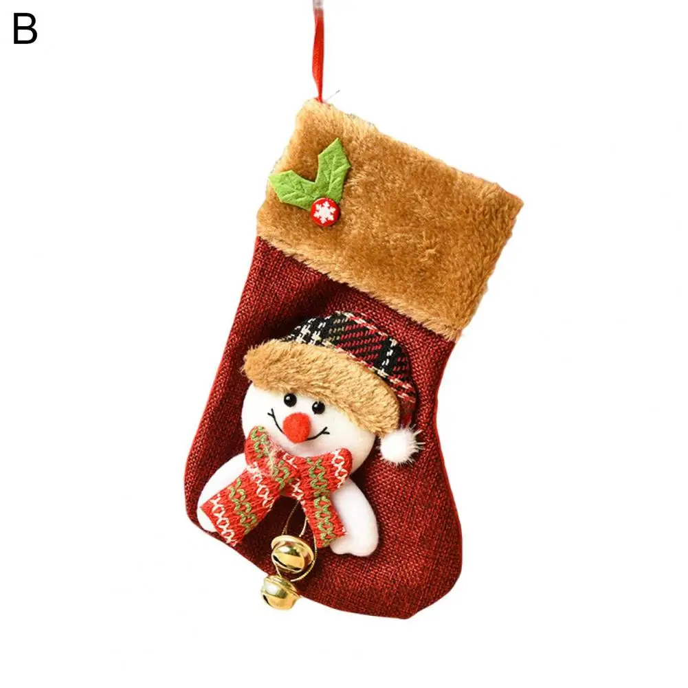 

Рождественские носки, красивые тканевые светящиеся рождественские чулки со светодиодной подсветкой, украшение для дома, рождественские чулки, Рождественский подарочный пакет