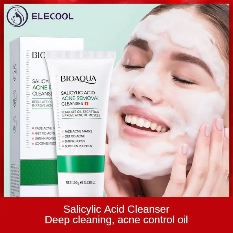 

Powerful Oil Deep Cleansing Effective Facial Cleanser Clarifying Refreshing Bioaoua Salicylic Acid Cleanser For Acne Pores Acne