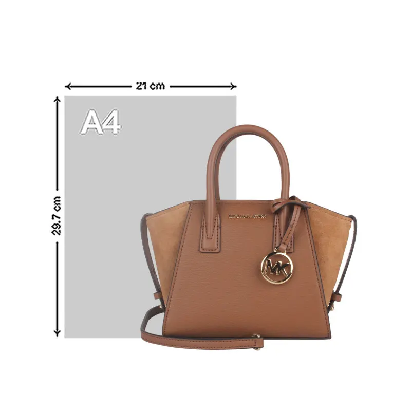 Michael Kors Ole Avril Ultra маленькая кожаная замшевая женская сумка через плечо на одно