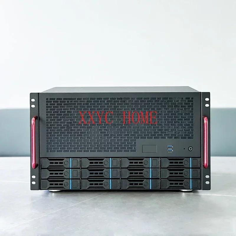 Корпус 12 Bay NAS материнская плата ATX блок питания 8 полноразмерных слотов домашний