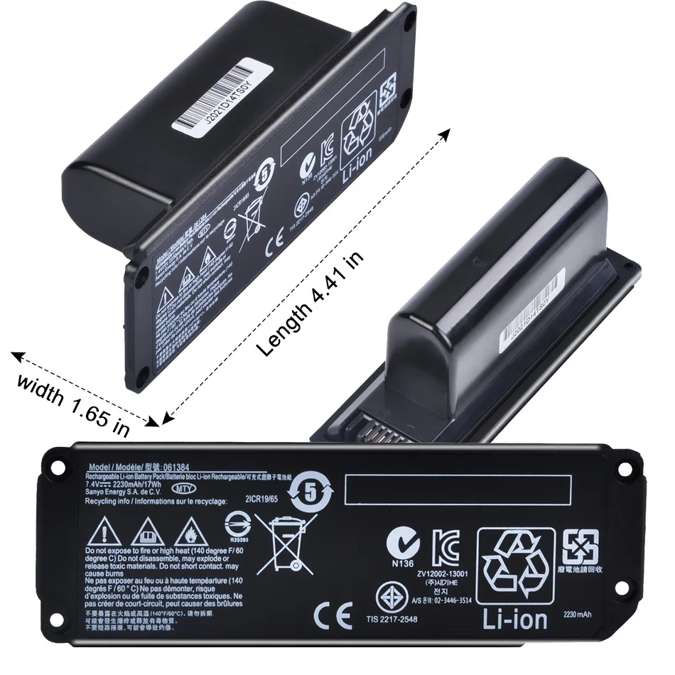 

Аккумулятор для динамика 061384 2230 мАч для BOSE SoundLink Mini I Bluetooth