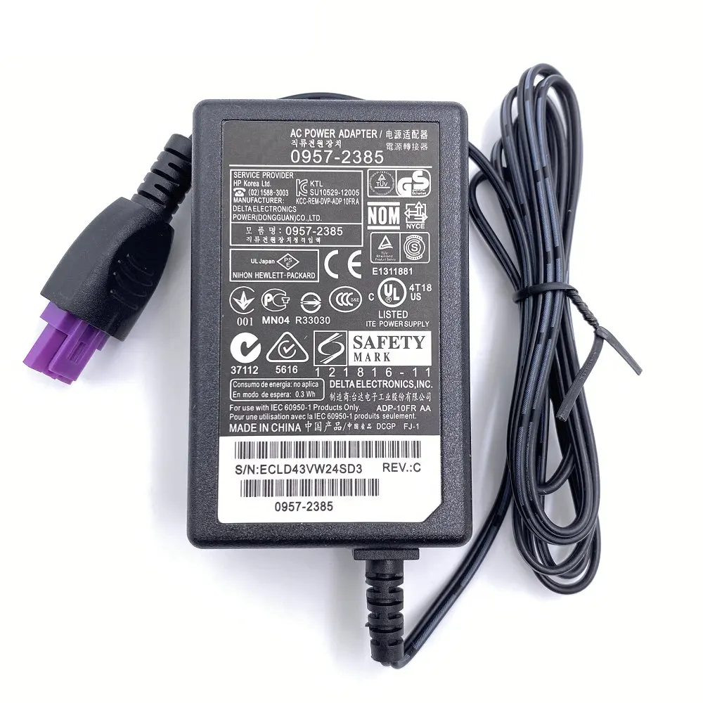 

0957-2385 AC Adapter Charger Power Supply 22V 455mA for HP 1010 1012 1510 1512 1513 1514 1518 2515 2540 2541 2542 2543 2544 2546