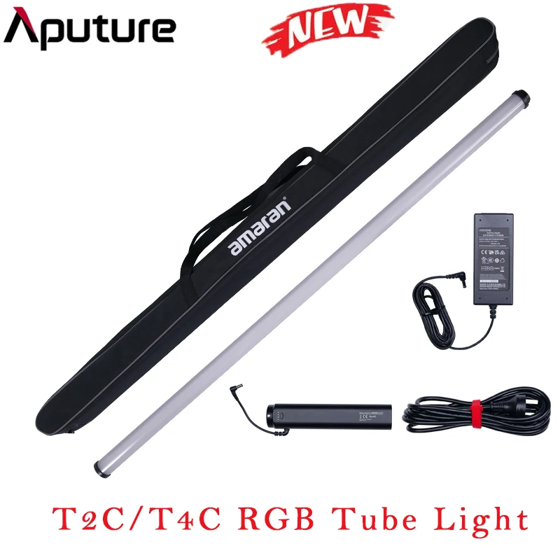 

Aputure Amaran T2C/T4C RGB Tube Light Stick Handled LED Full-color Video Photography Light 2500-7500K for Live Streaming Youtube